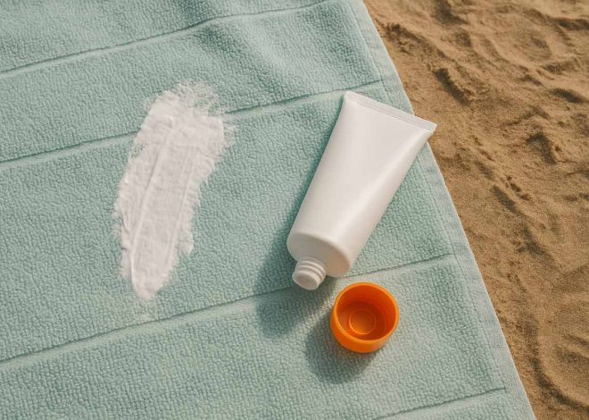 Come eliminare macchie di crema solare dai tessuti