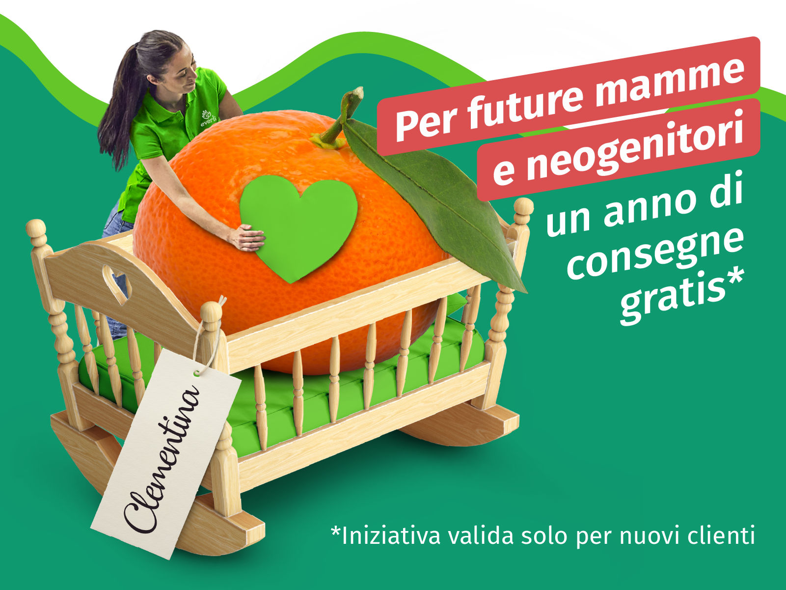 Everli lancia #PerUnoInPiù: un anno di consegne gratuite della spesa per future mamme e neogenitori.