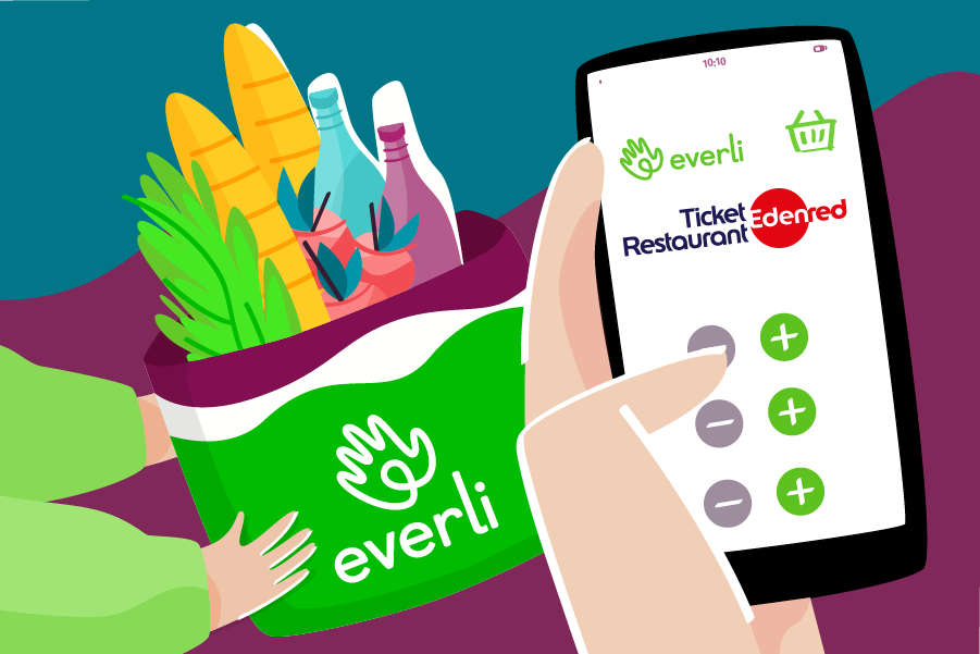 Ora su Everli puoi fare la spesa online con i buoni pasto Ticket Restaurant® Edenred.